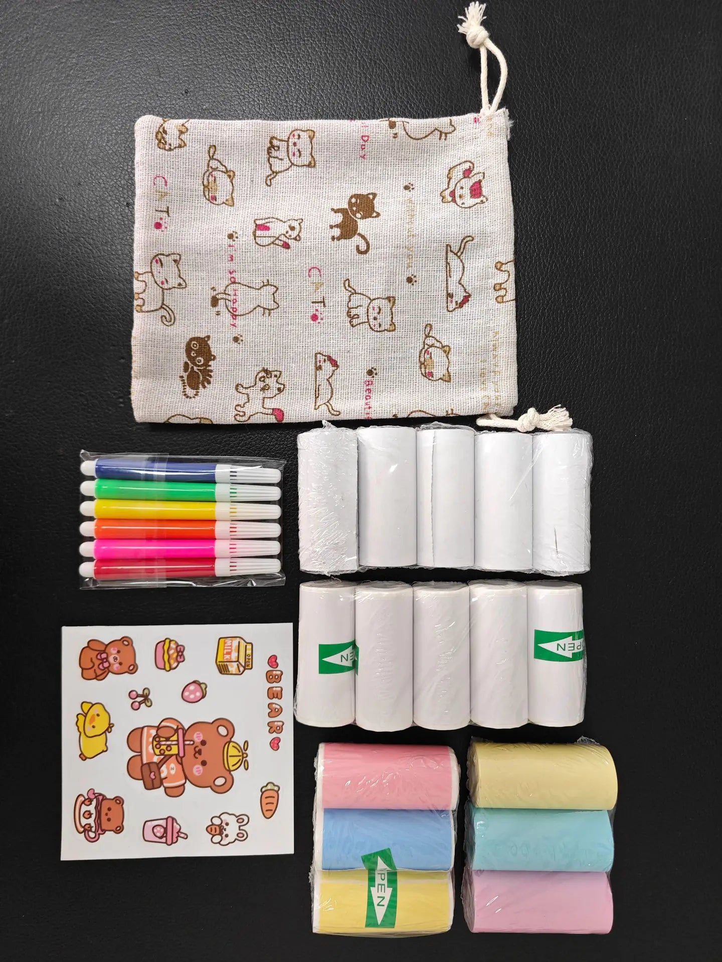 Mini Thermal Printer Paper 57x25mm Sticker Roll